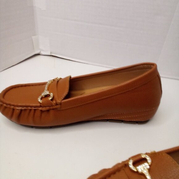 Comfort By Alexis Bendel Loafers Women 8.5 Faux Leather Brown - Picture 8 of 13